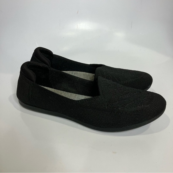 Clarks black knit flats casual women’s size 7 - Picture 1 of 8